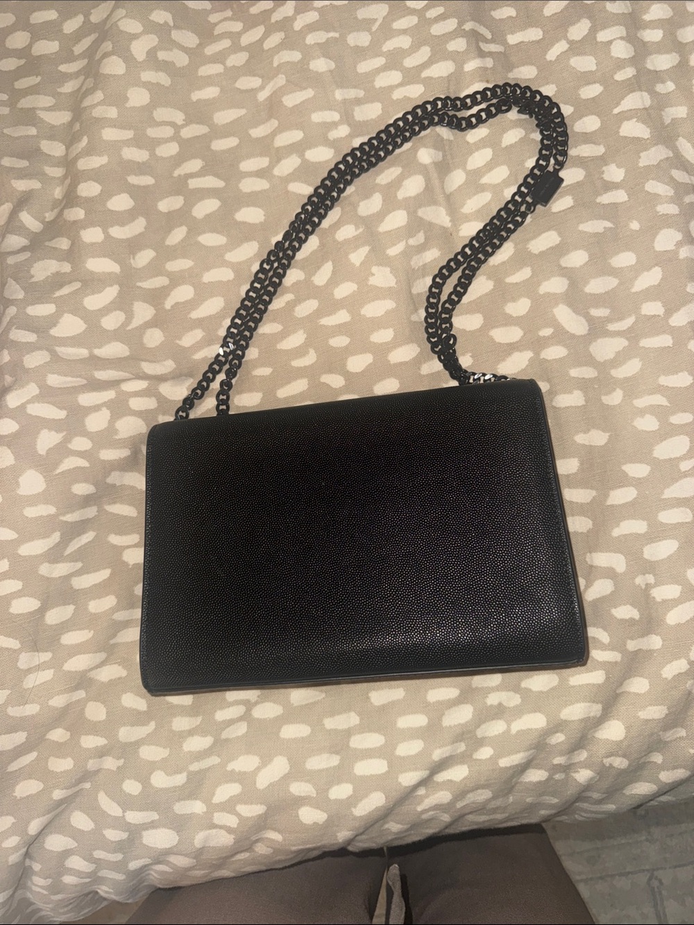 Source Unknown Black Chain Crossbody Bag with Logo - Picture 4 of 6